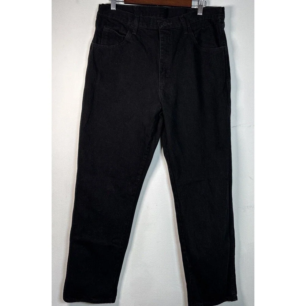 Rustler Jeans Men’s 35x32 Black  Denim 100% Cotton